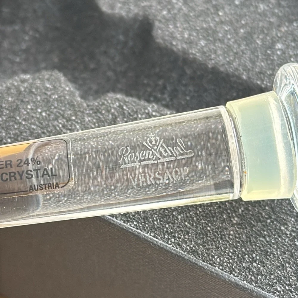 NIB! Versace Rosenthal Crystal Wine Stopper